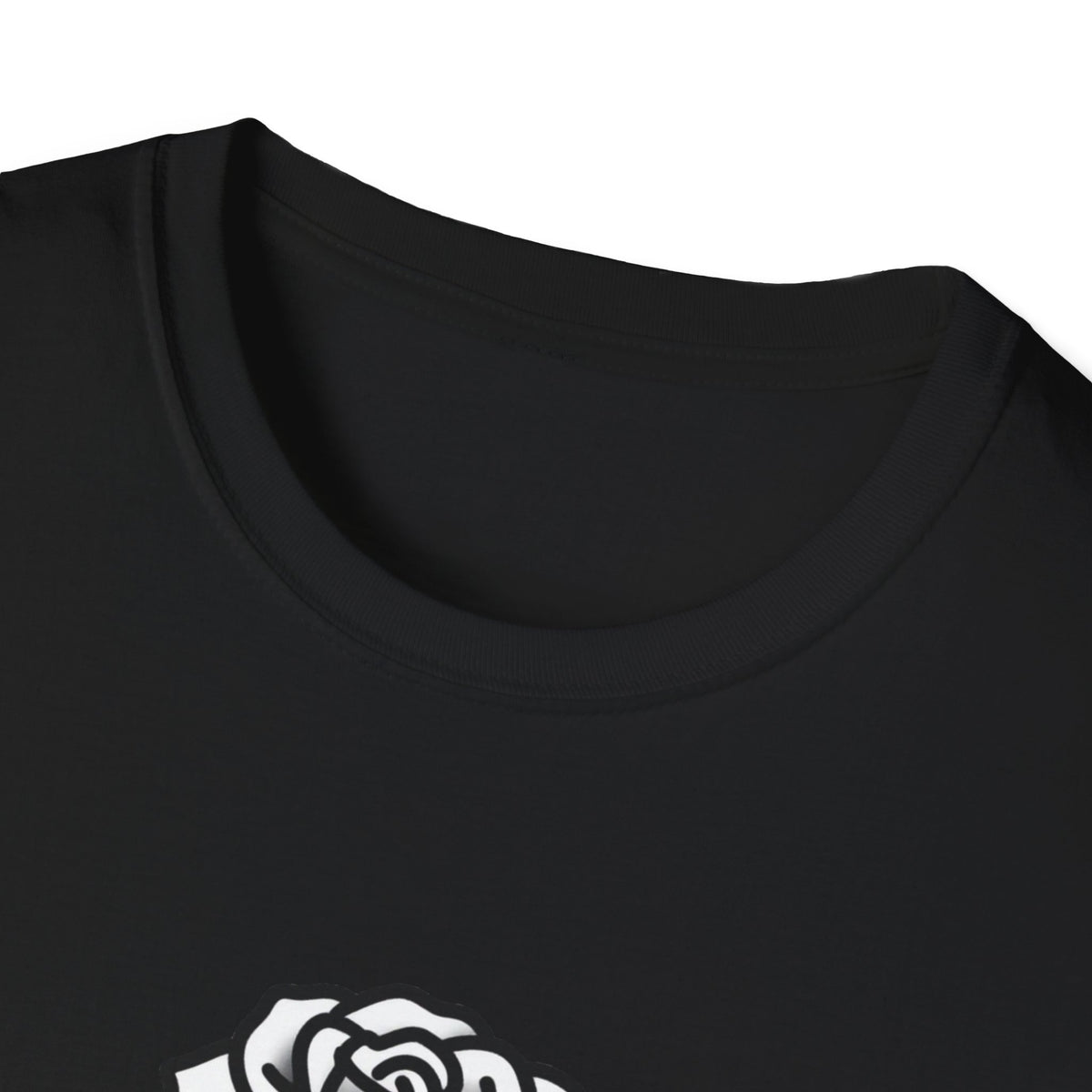 'Villain Era' Snake & Rose Line-Art Chest Print Tee, Black