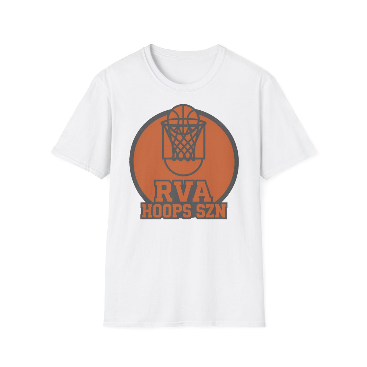 RVA Hoops Szn Tee - Unlicensed Basketball Court Graphic Shirt