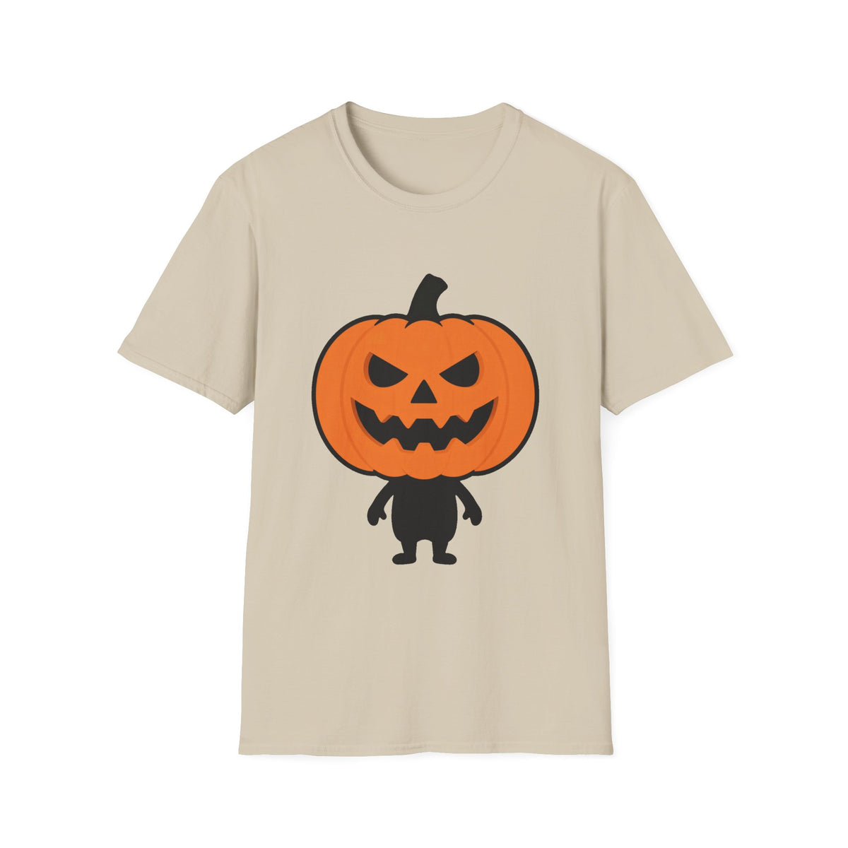 Pumpkin-Head Tiny Body Halloween Tee, Funny Costume Shirt