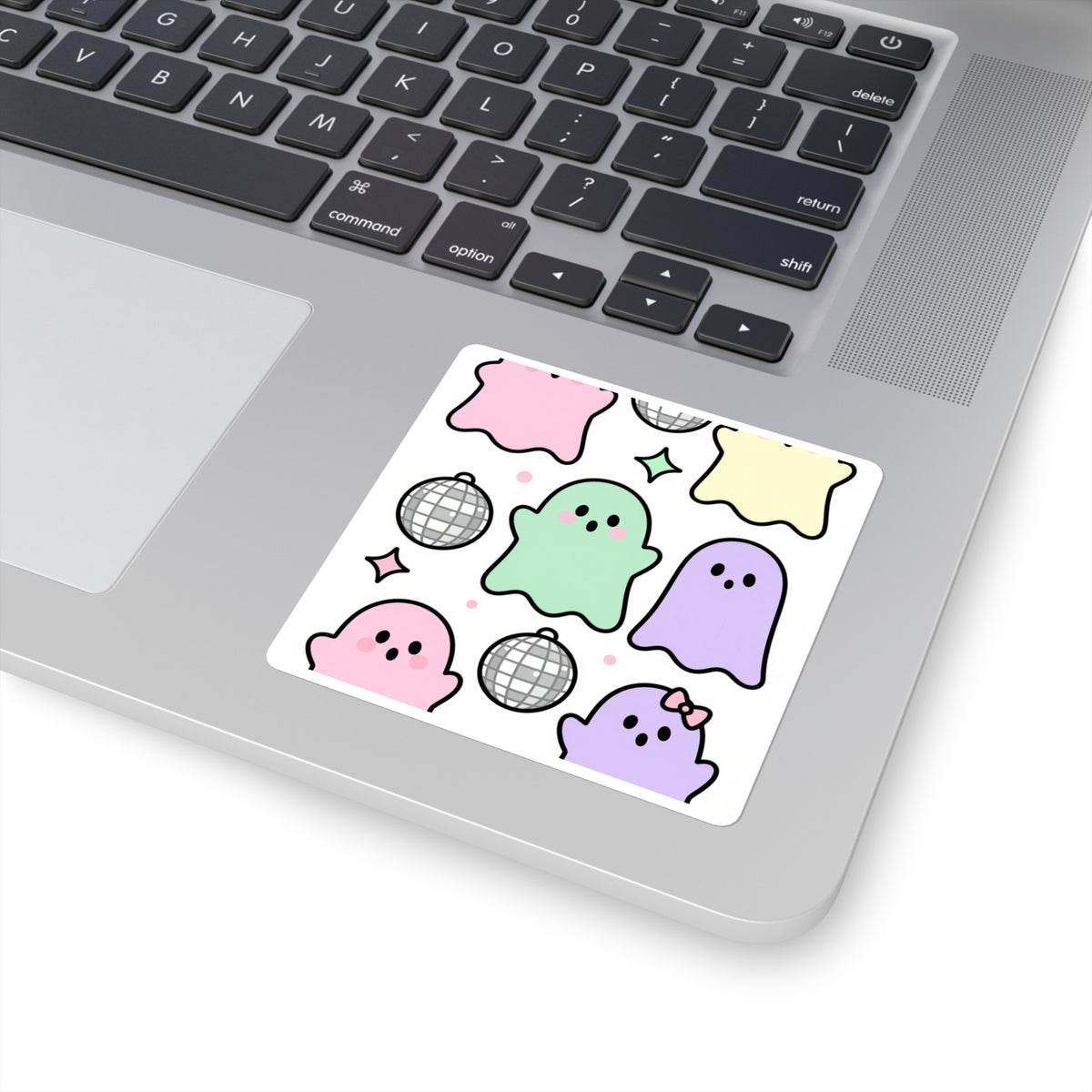 Disco Ghost Pastel Spooky Sticker Sheet, Kiss-Cut Halloween 5x7