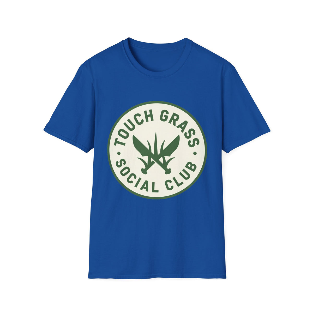 'Touch Grass Social Club' Meme Tee, Unisex Softstyle