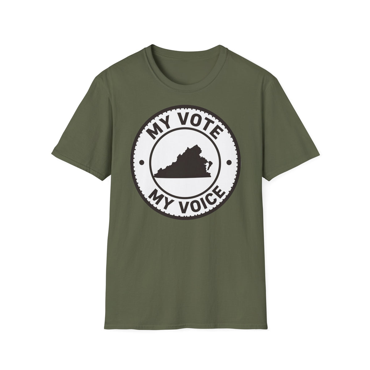 'My Vote, My Voice' Virginia Nonpartisan Voter Tee