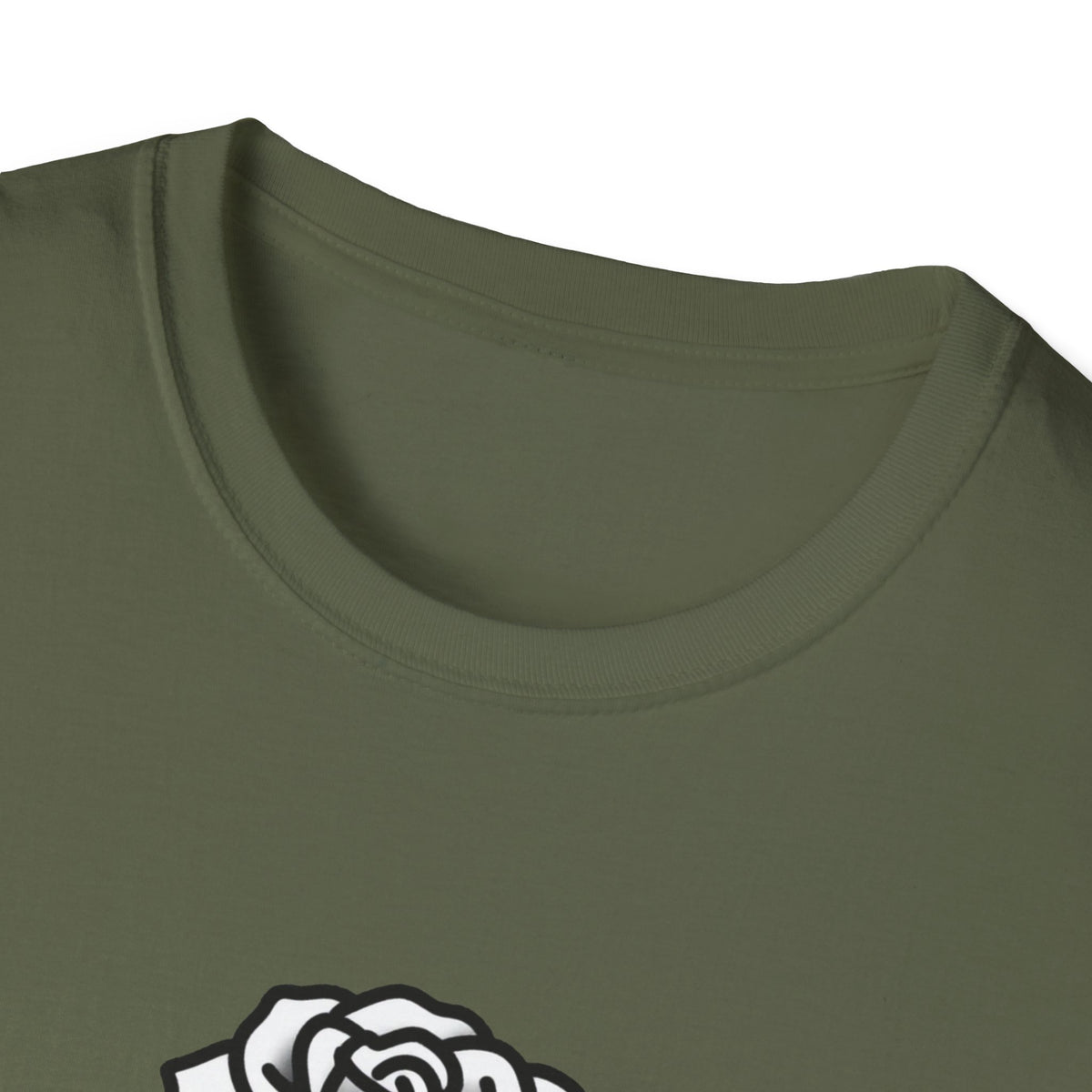 'Villain Era' Snake & Rose Line-Art Chest Print Tee, Black
