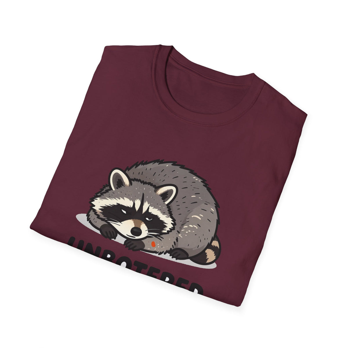 Unbothered Energy Raccoon Tee - Funny Meme Graphic T-Shirt