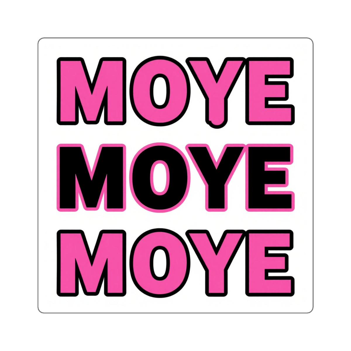 'Moye Moye x3' Mini Sticker Strip - Kiss-Cut Vinyl Decal