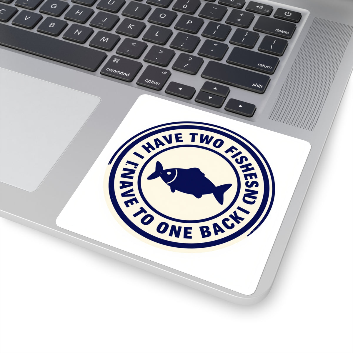 'Two Fishes, Not Putting One Back' Petty Hill Sticker, 3in