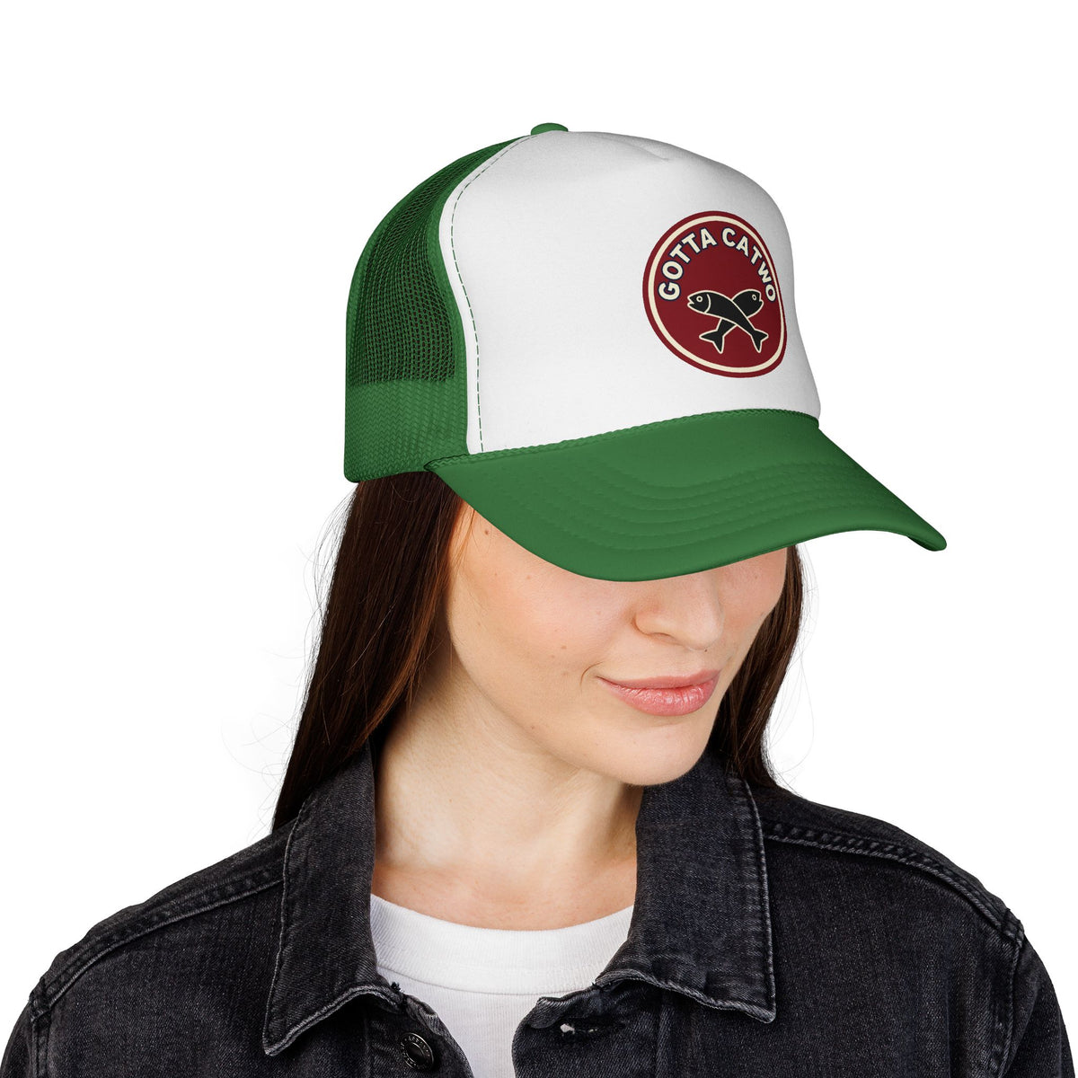 'Gotta Catch Two' Funny Trucker Hat, Meme Snapback Gift