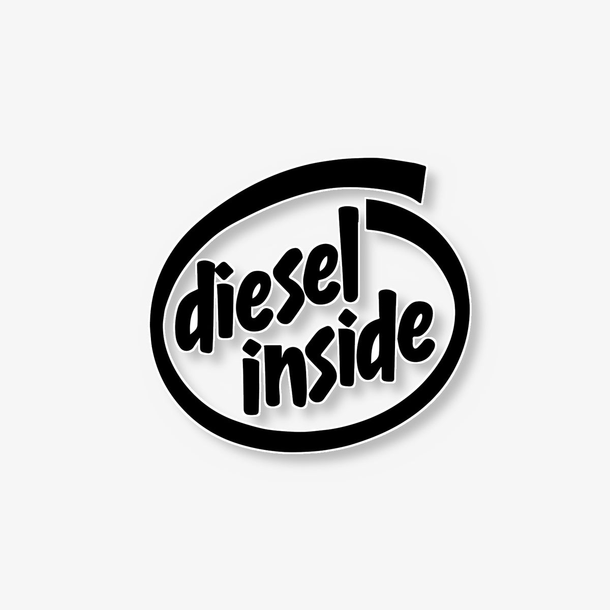 Diesel Inside Car Decal -- Laminated