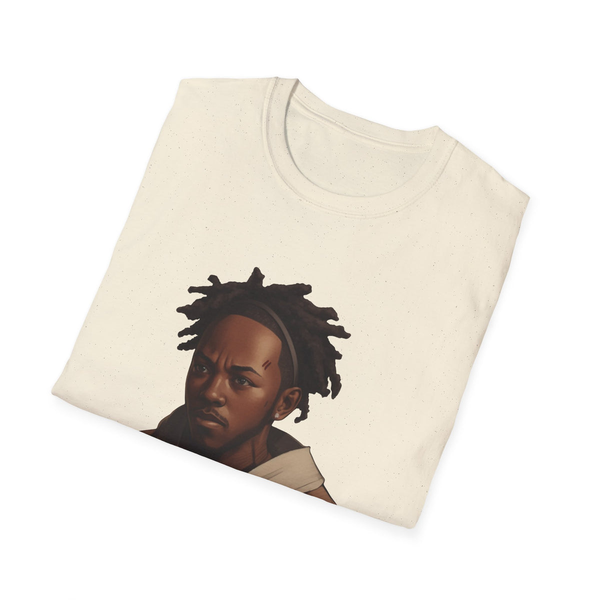 Locs & Hoodie Portrait Tee — Streetwear Hip-Hop Graphic Shirt