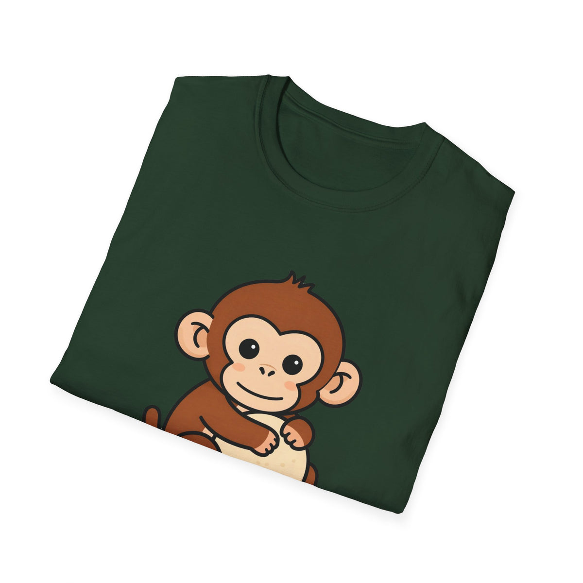 Never Letting Go Monkey & Plush DTF Tee - Unisex Graphic T-Shirt