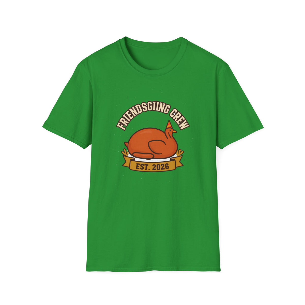 'Friendsgiving Crew' Matching Group Tee, Custom Name & Year