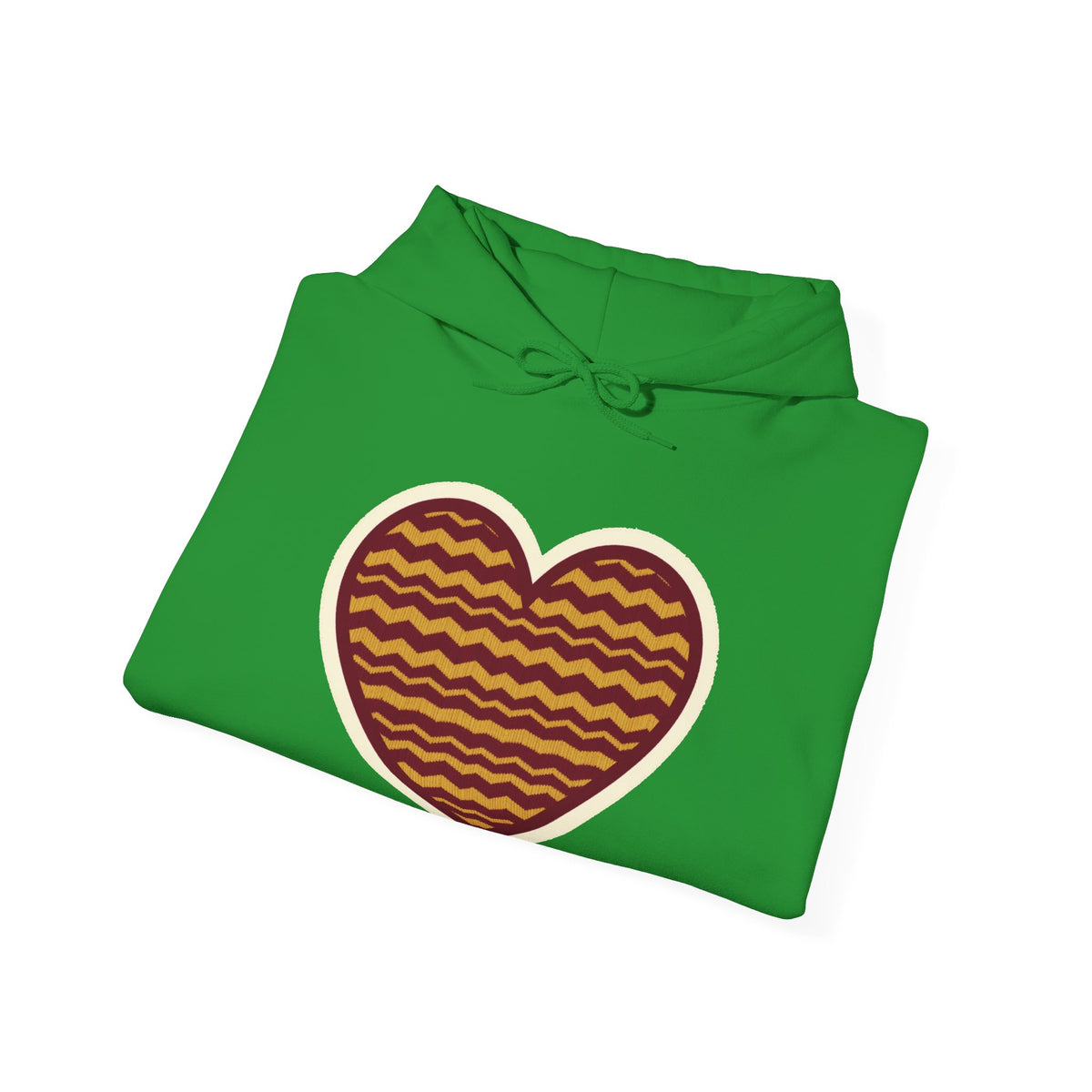 'Patchwork Heart' Varsity Patch Hoodie, Chenille-Look DTF Print