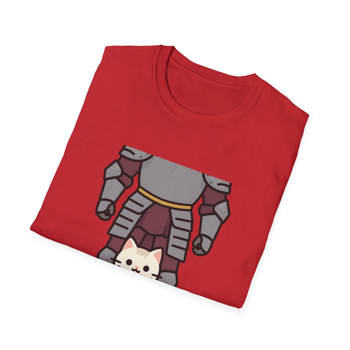 'Tiny Guard, Big Heart' Armored Kitten Knight Unisex Tee