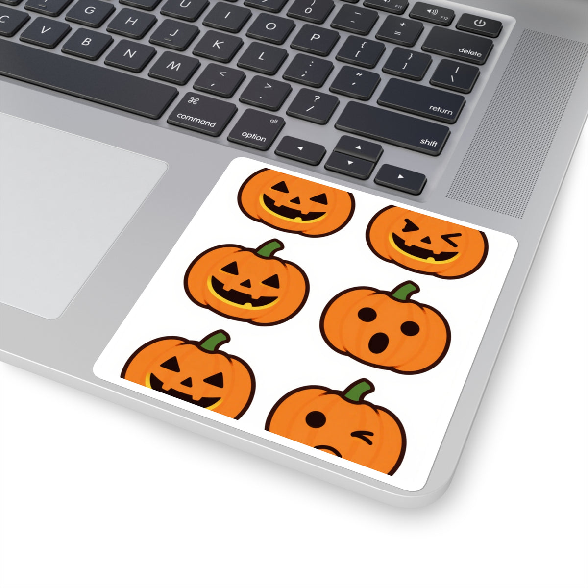 Glow-in-Dark Pumpkin Mini Sticker Sheet, Boo Basket Filler 3x4in