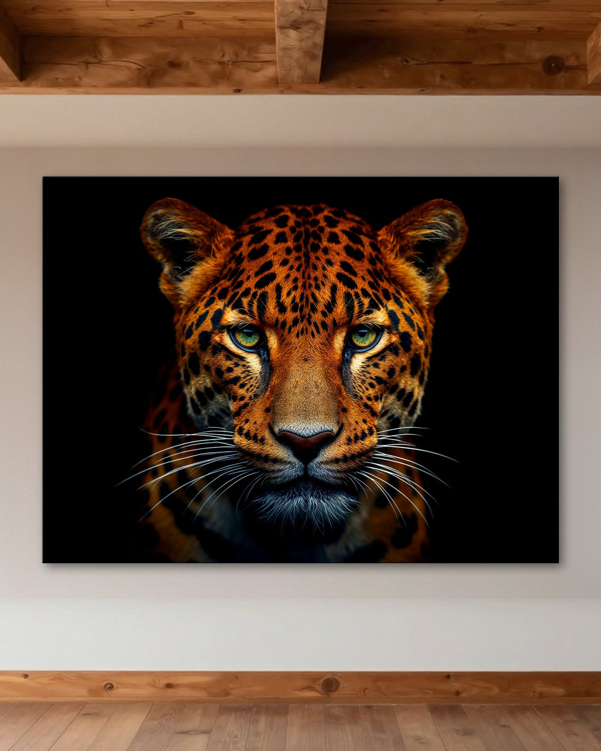 Leopard's Gaze Metal Print