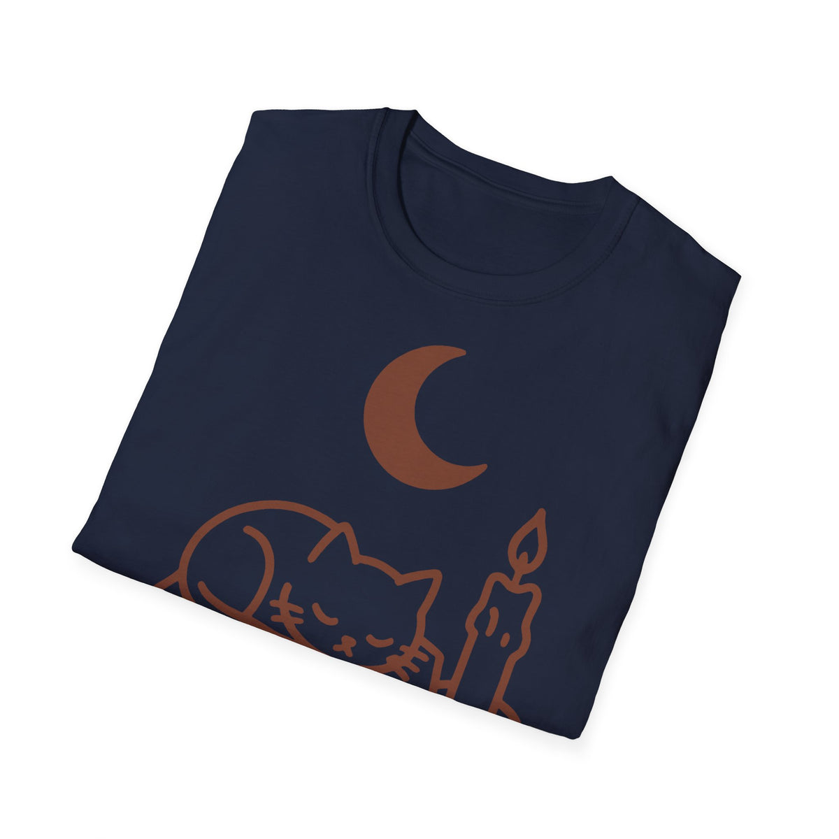 Dark Academia Book & Cat Line-Art Tee, Cozy Bookish Fall Graphic