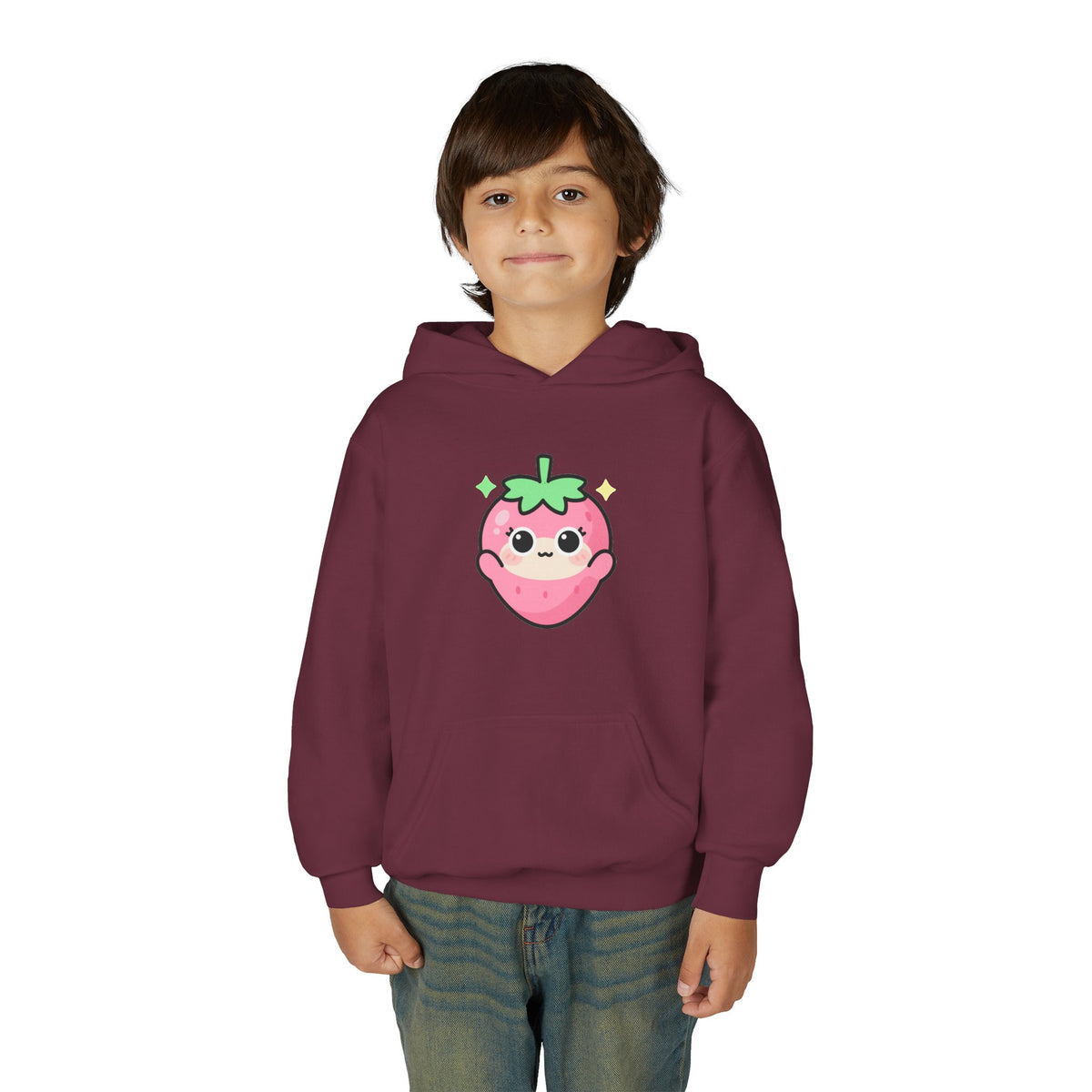 'Sugar Rush' Kawaii Mascot Kids Hoodie, Pastel Pink or Lavender