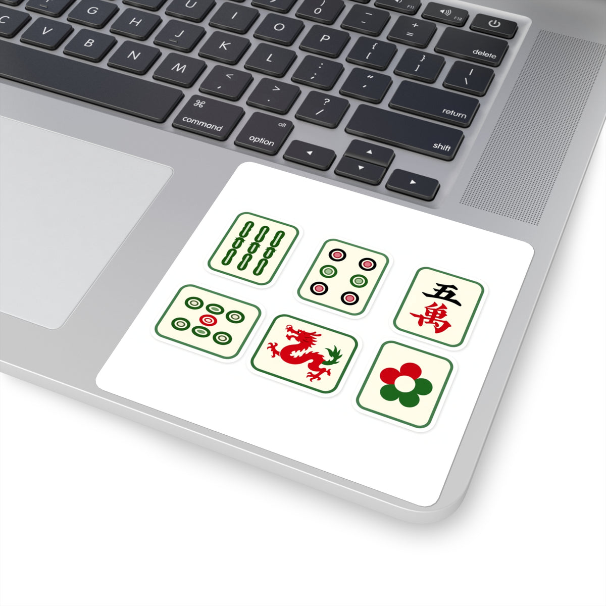 'Mahjong Night' Tile Sticker Sheet, Kiss-Cut 4x6in Decals