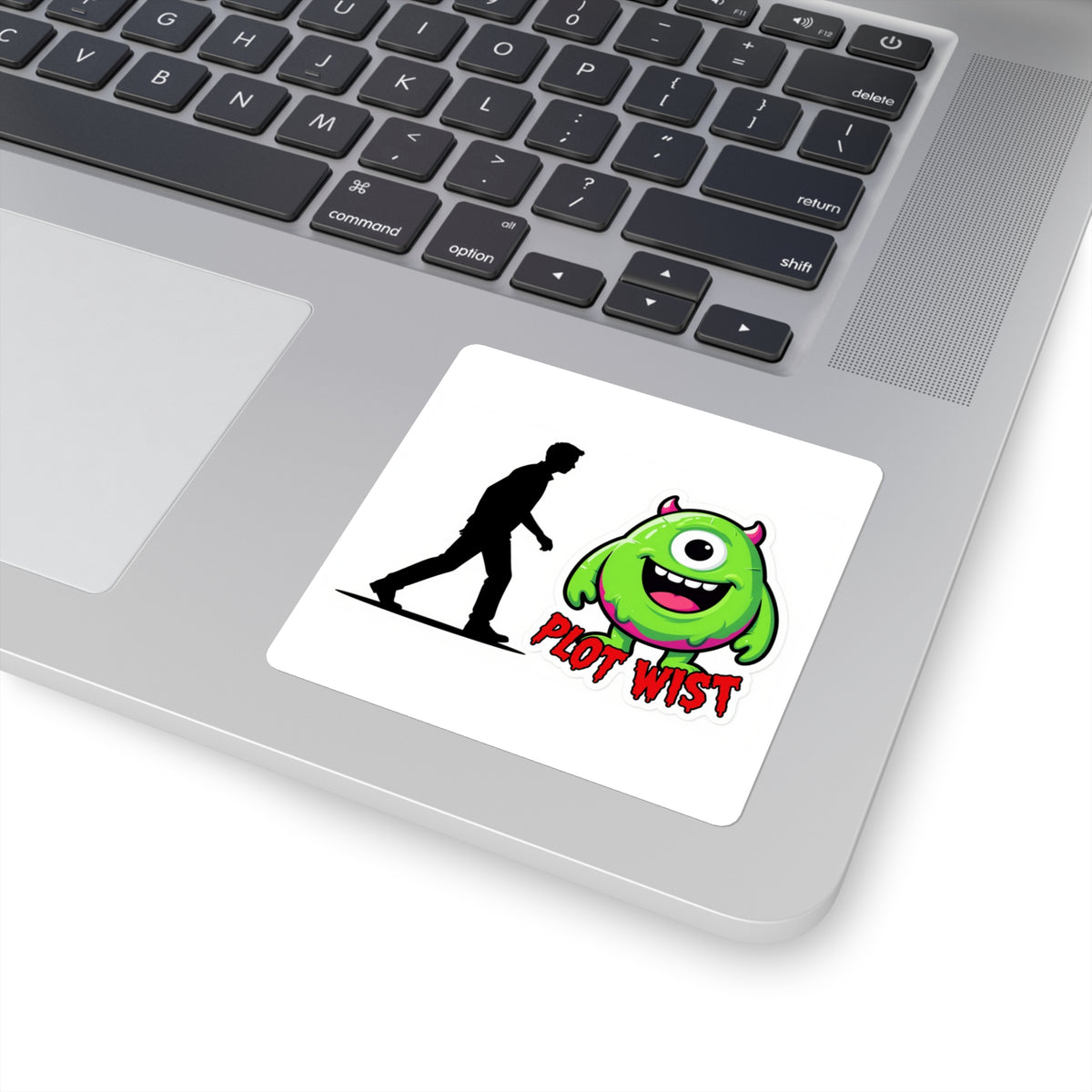 'Plot Twist' Costume Reveal Kiss-Cut Sticker, 3in Halloween Decal