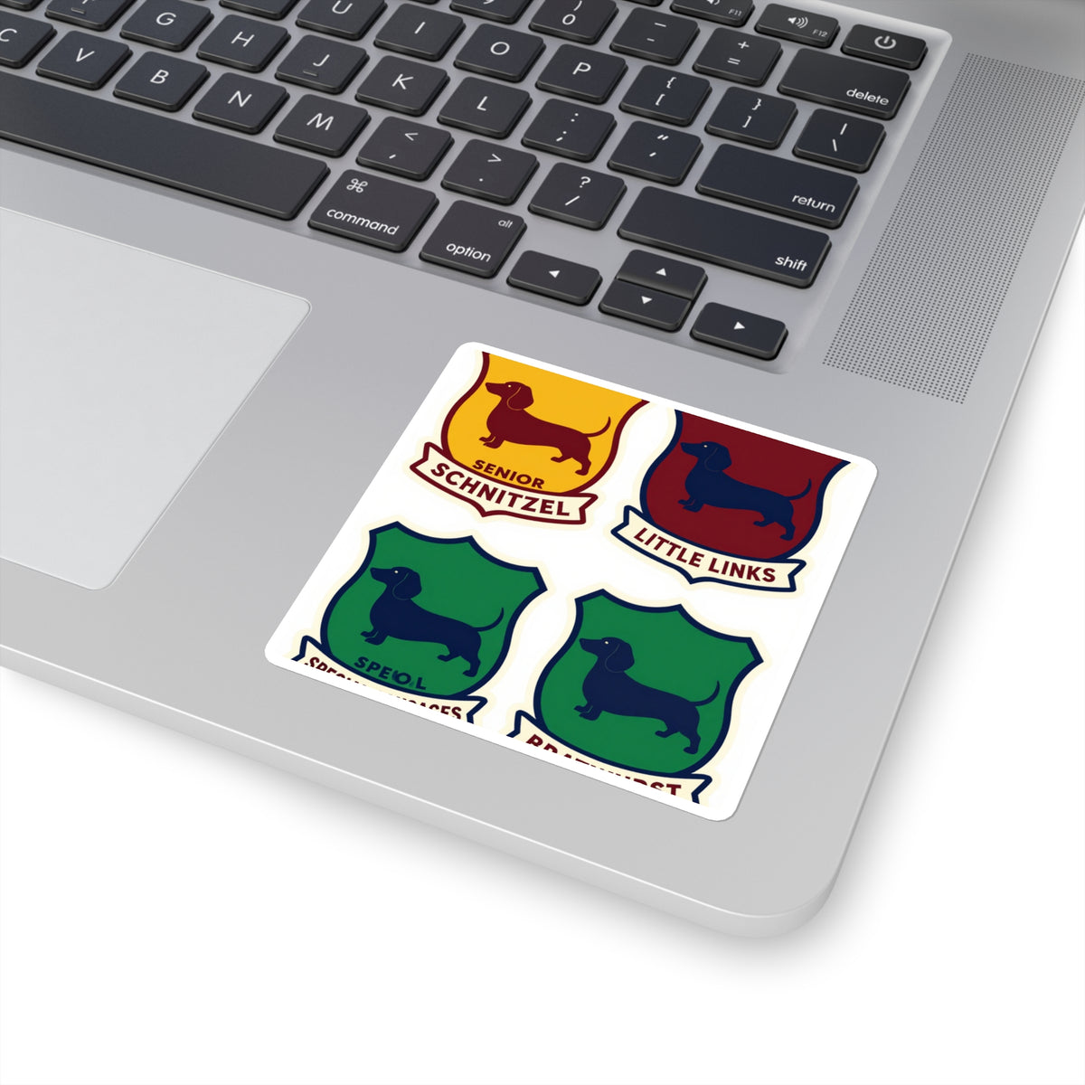 'Little Links & Senior Schnitzel' Dachshund Sticker Sheet, 4x6in