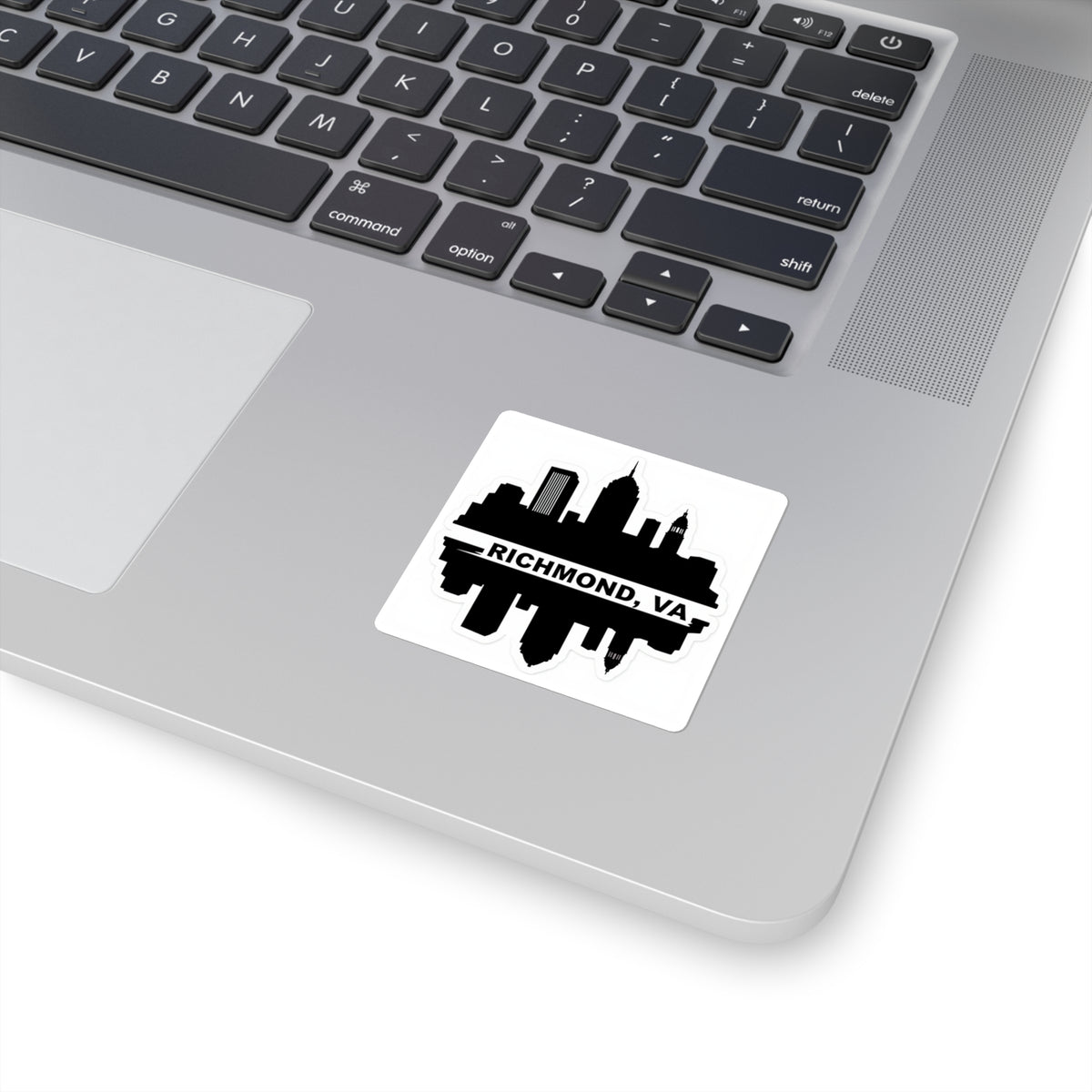 Richmond Skyline Decal - 4in Matte Black Vinyl Sticker, RVA