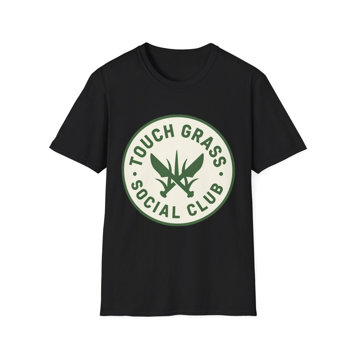 'Touch Grass Social Club' Meme Tee, Unisex Softstyle