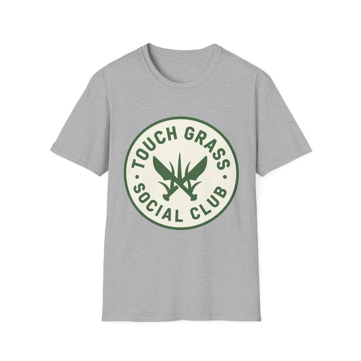 'Touch Grass Social Club' Meme Tee, Unisex Softstyle