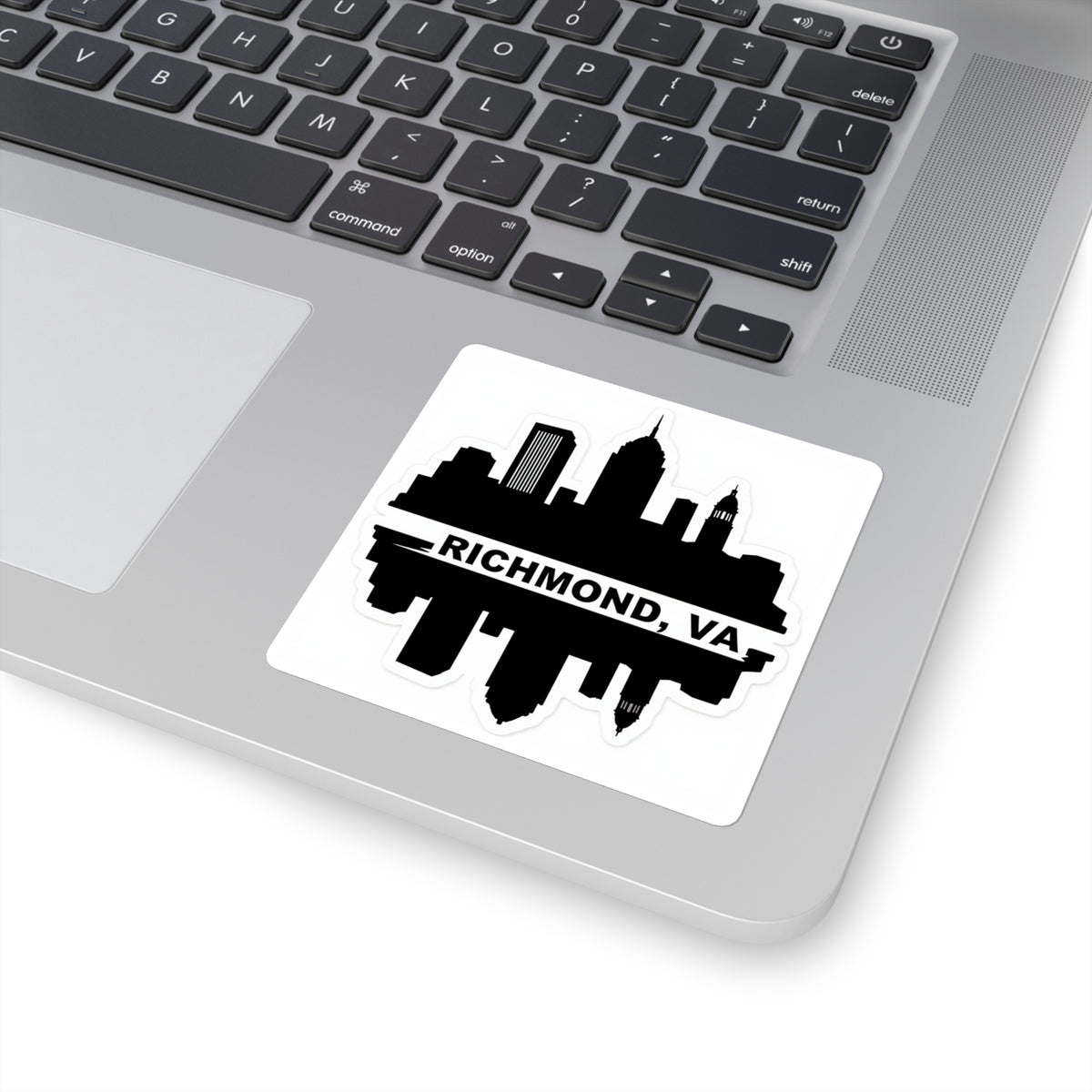 Richmond Skyline Decal - 4in Matte Black Vinyl Sticker, RVA