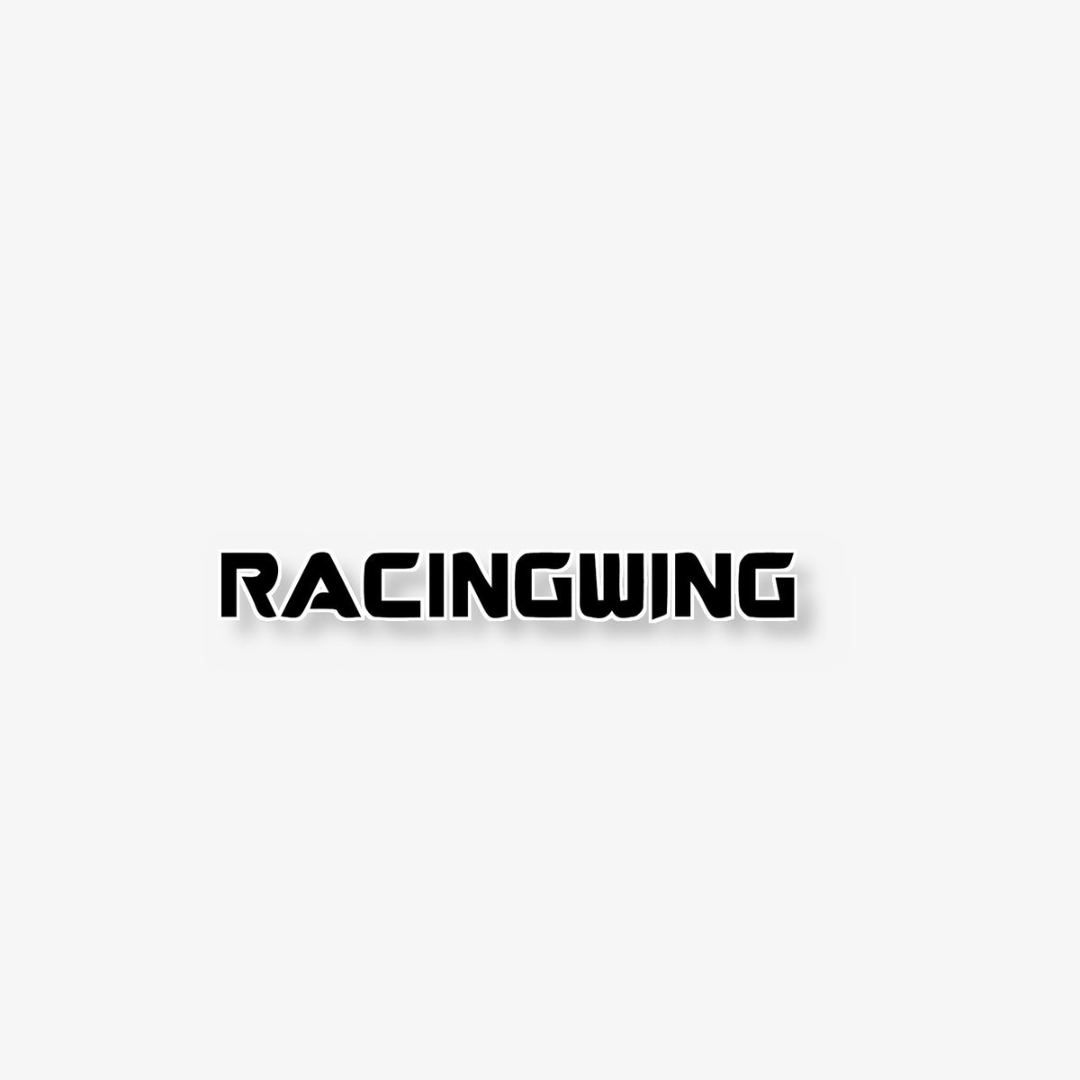 Racing Wing Logo Car Decal -- Laminated