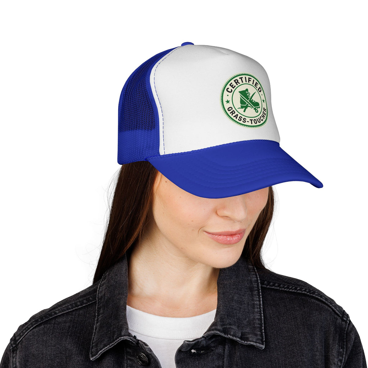 'Certified Grass-Toucher' DTF Patch Trucker Hat - Funny Outdoor Hat