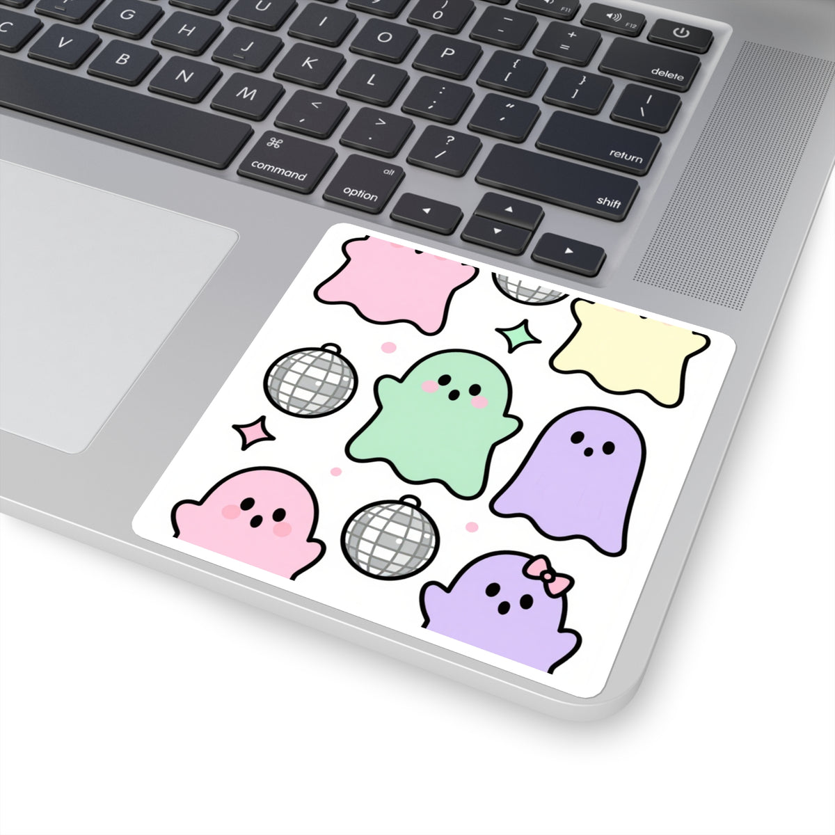 Disco Ghost Pastel Spooky Sticker Sheet, Kiss-Cut Halloween 5x7