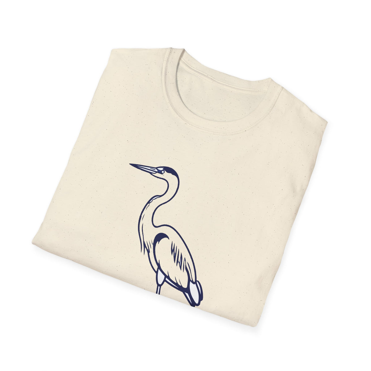 'Slow Drift' Blue Heron Line-Art Tee, James River Style
