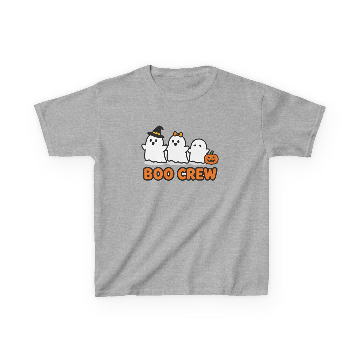 Boo Crew Kids Ghost Halloween Tee - Cute, Not Scary, Youth XS-XL