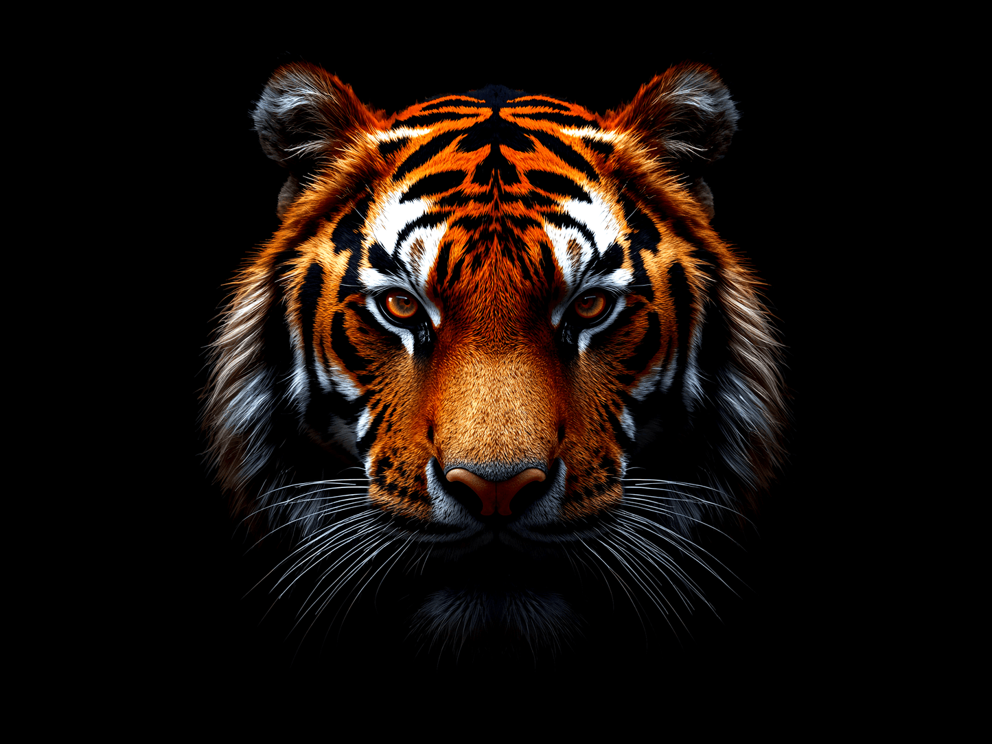 Bengal tiger head portrait s