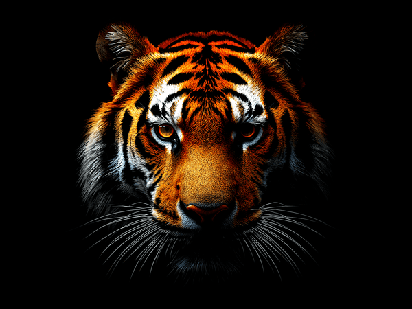 Bengal tiger head portrait s