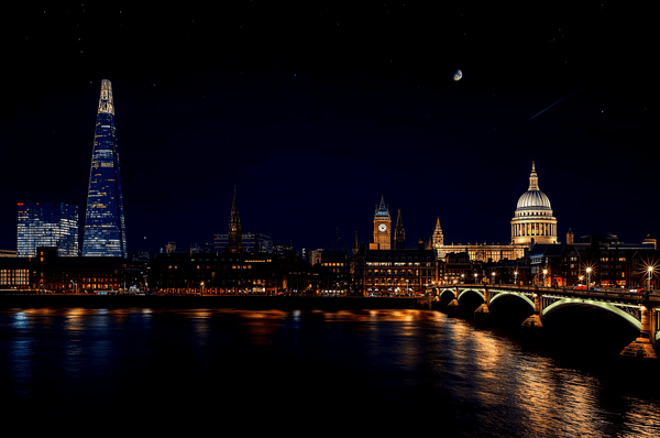 London England skyline at ni