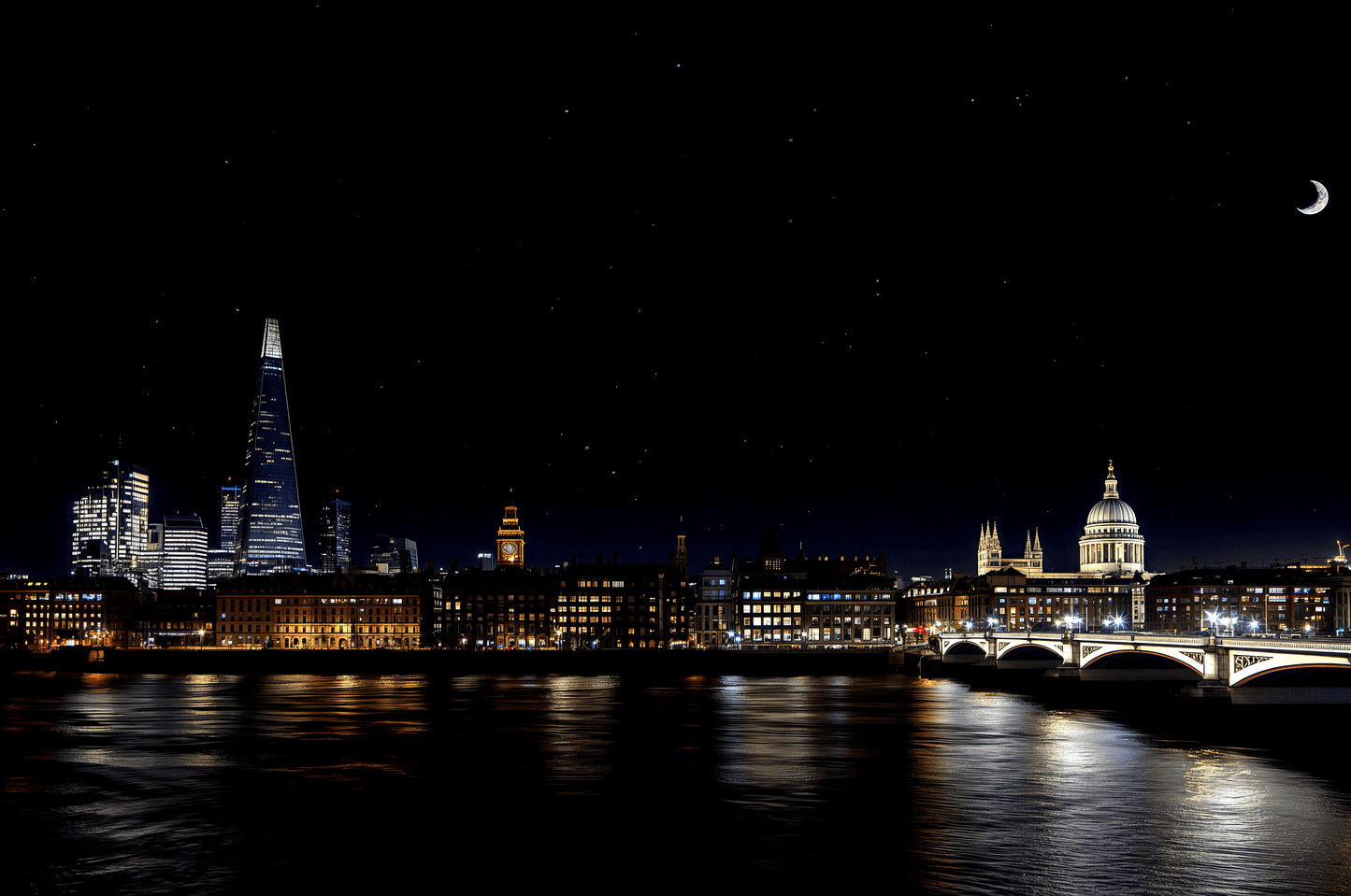London England skyline at ni