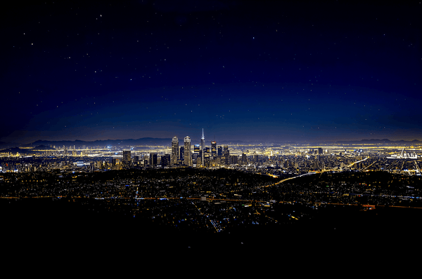Los Angeles Usa Skyline At N