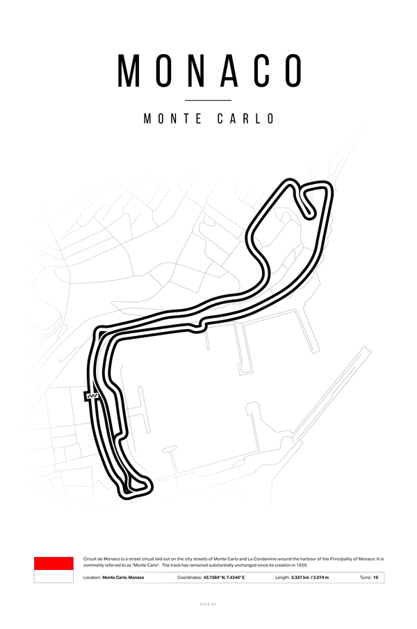 Monaco 2x3 Portrait Hushartprints White