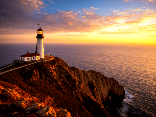 Point Vicente Lighthouse At