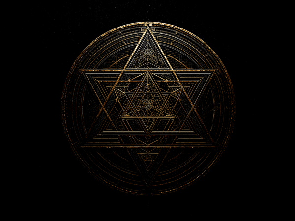 Sacred geometry Sri Yantra p