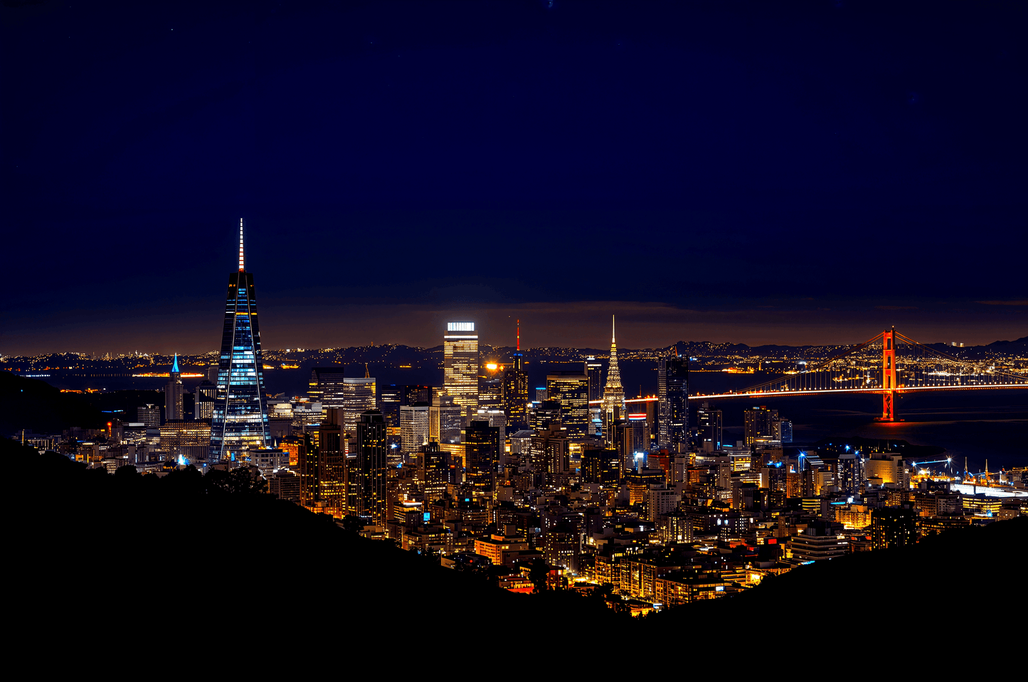 San Francisco USA skyline at