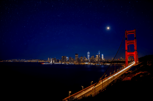 San Francisco USA skyline at