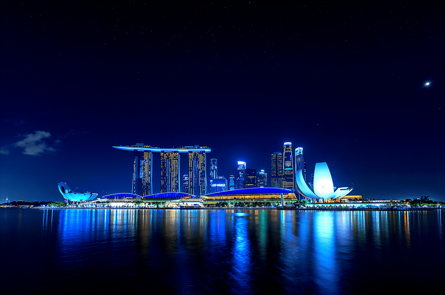 Singapore skyline at night M