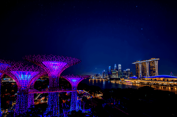 Singapore Skyline At Night S