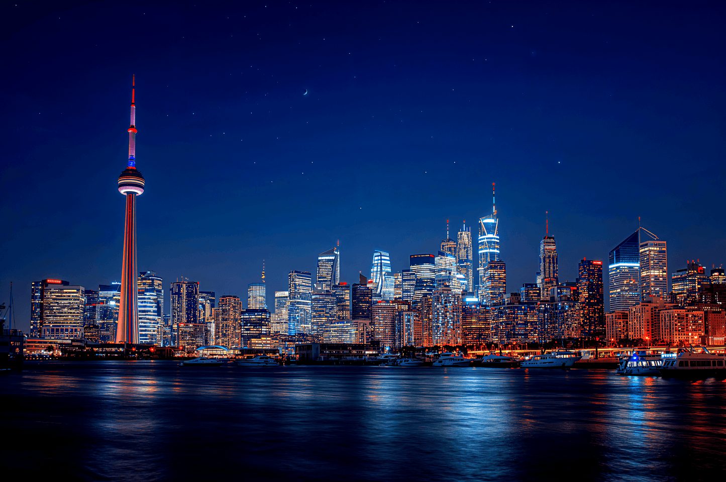 Toronto Canada skyline at ni