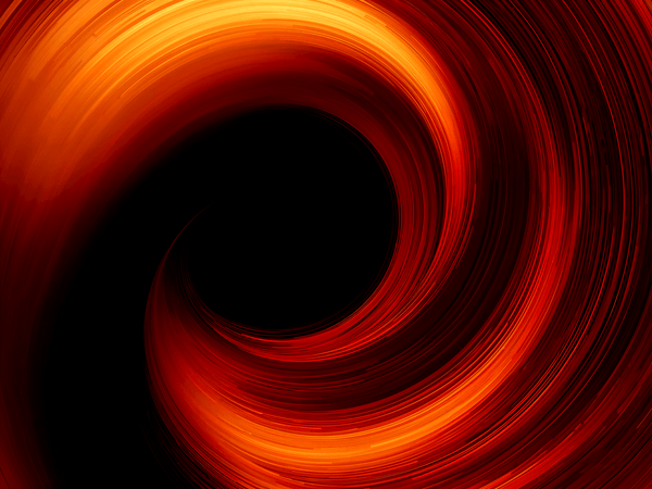 a flowing circular geometric