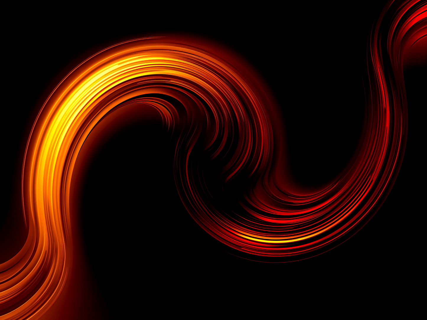 a flowing circular geometric