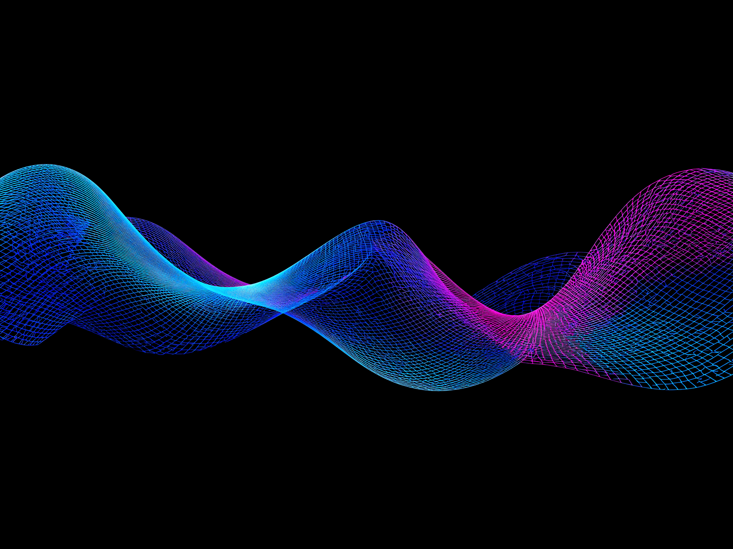 a geometric mesh wave patter