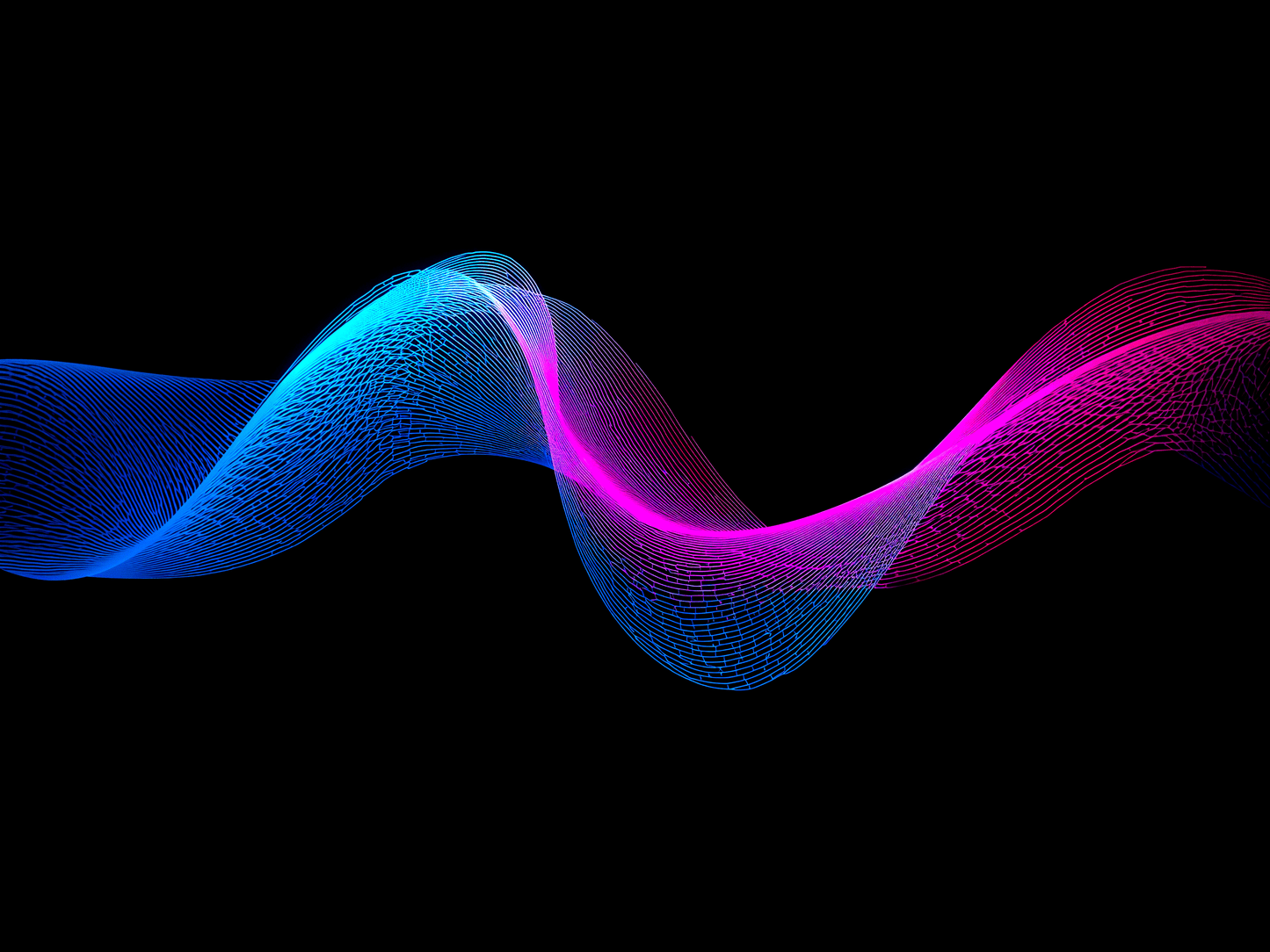 a geometric mesh wave patter